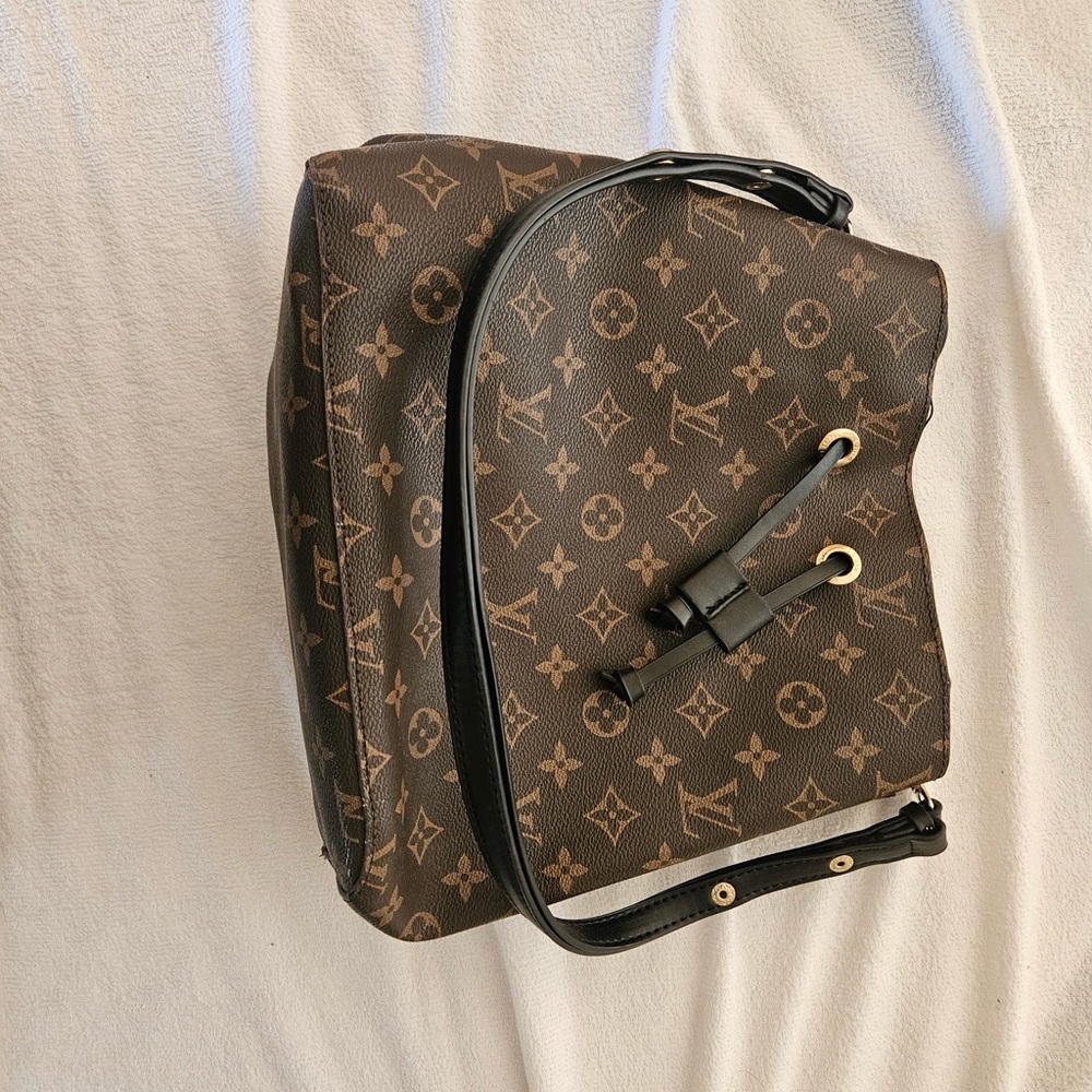 Louis Vuitton Monogram Backpack in Brown and Black
